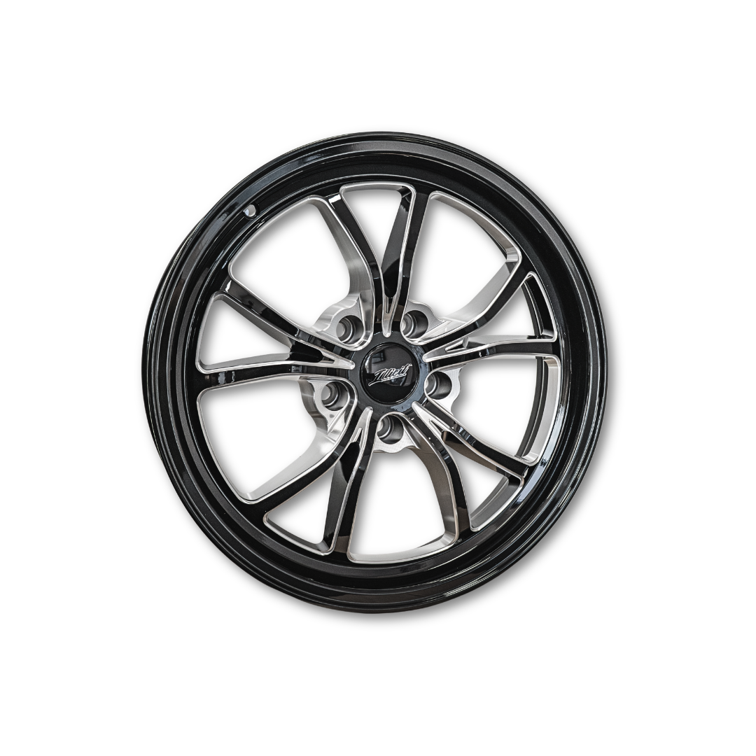 Illicit Race Wheels Black 'Eliminator' Front Runners 17"x4.5" 1.80" BS | 5x114.3 5x4.5"