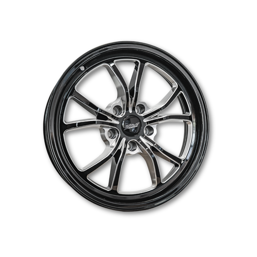 Illicit Race Wheels Black 'Eliminator' Front Runners 17"x4.5" 1.80" BS | 5x114.3 5x4.5"