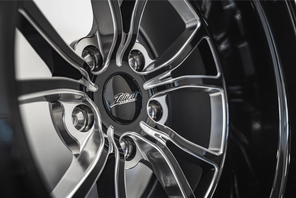 Illicit Race Wheels Black 'Eliminator' Front Runners 17"x4.5" 1.80" BS | 5x114.3 5x4.5"