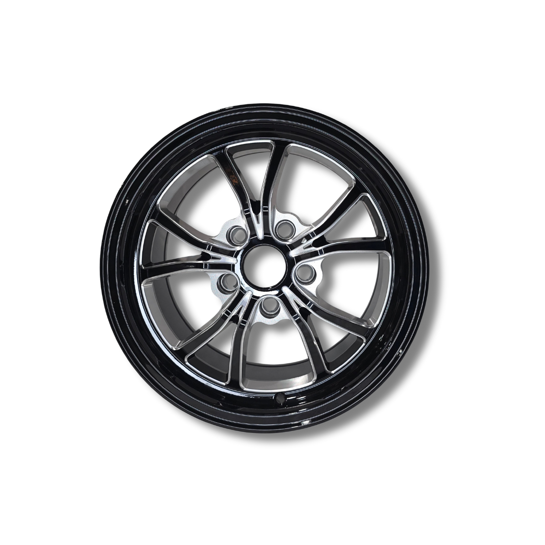 Illicit Race Wheels Black 'Eliminator' Rear Drag Wheels 15"x8.0" 6.04" BS | 5x120