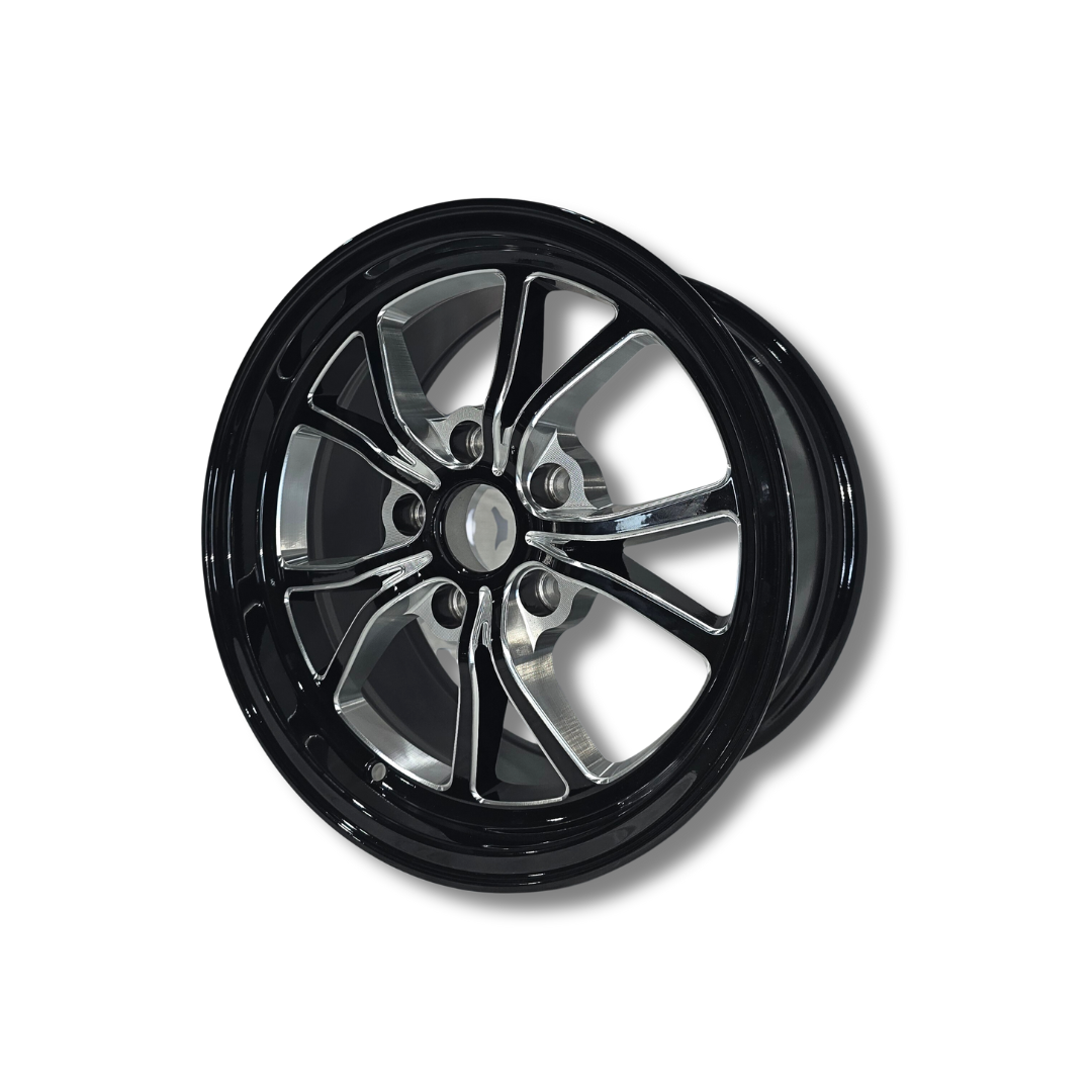 Illicit Race Wheels Black 'Eliminator' Rear Drag Wheels 15"x8.0" 6.04" BS | 5x120