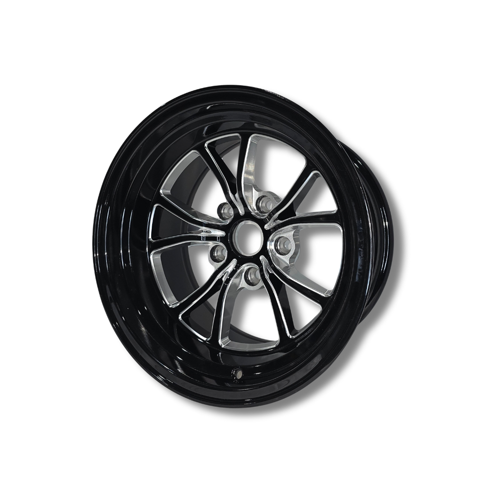 Illicit Race Wheels Black 'Eliminator' Rear Drag Wheels 15"x8.5" 5x120.65 | 5x4.75"