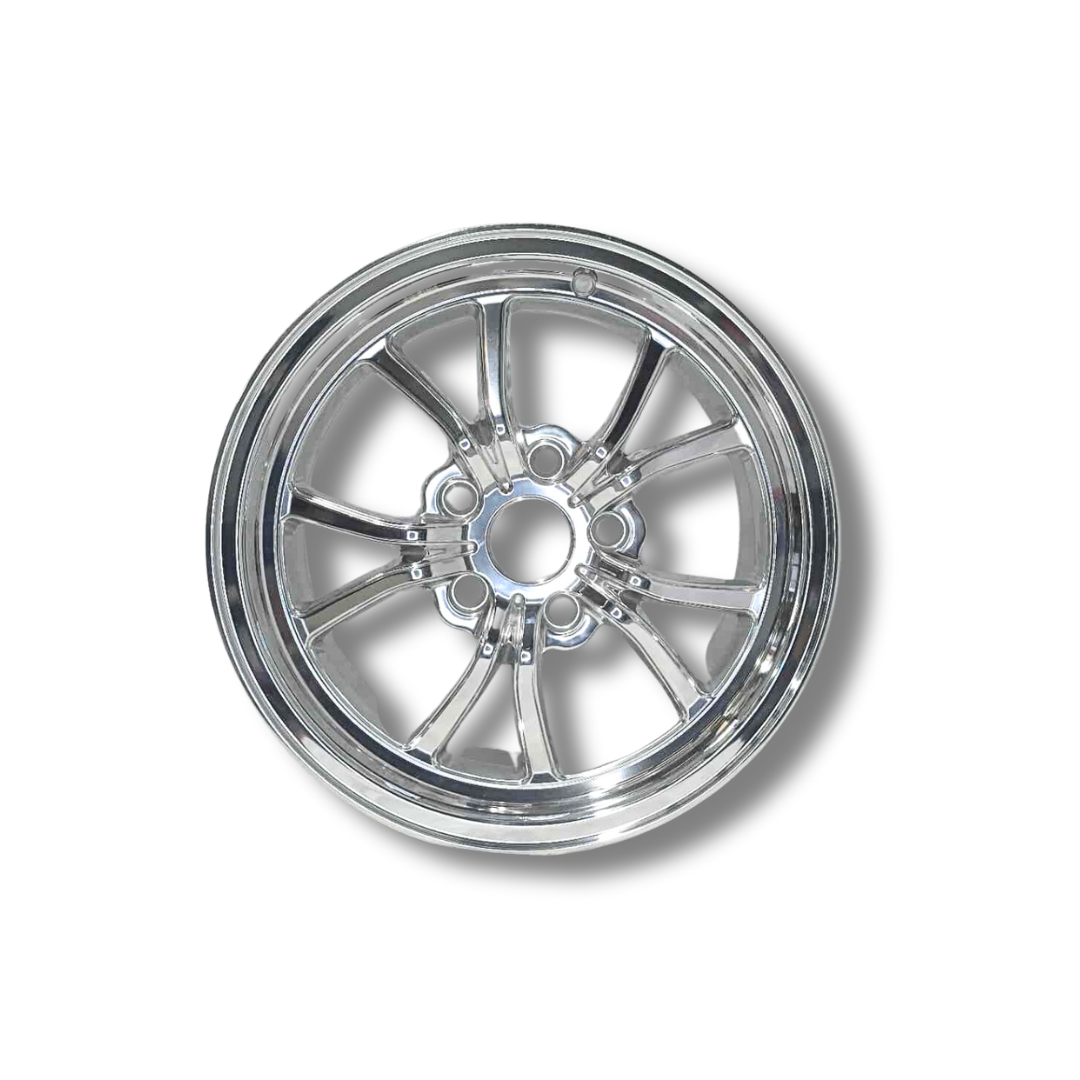 Illicit Race Wheels | Polished 'Eliminator' Rear Drag Wheels 15