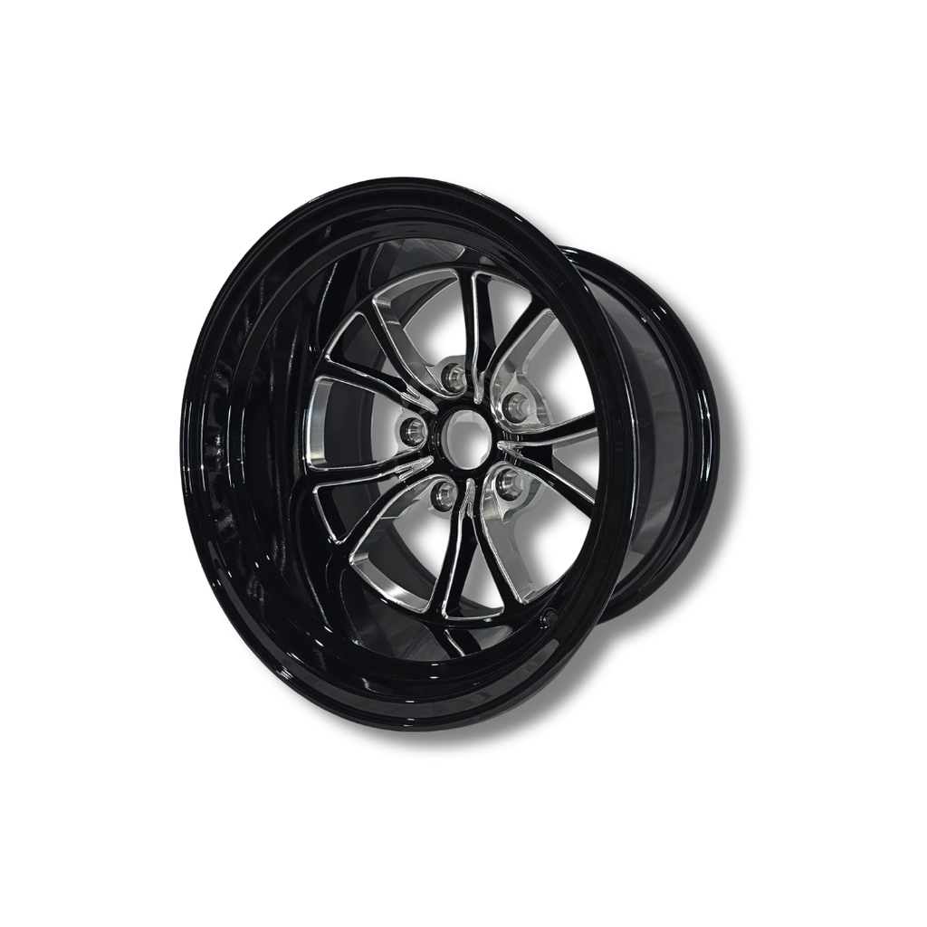 Illicit Race Wheels Black 'Eliminator' Rear Drag Wheels 15"x10" 5x120.65 | 5x4.75"