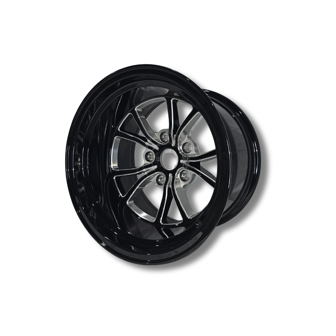 Illicit Race Wheels Black 'Eliminator' Rear Drag Wheels 15"x10" 5x120.65 | 5x4.75"