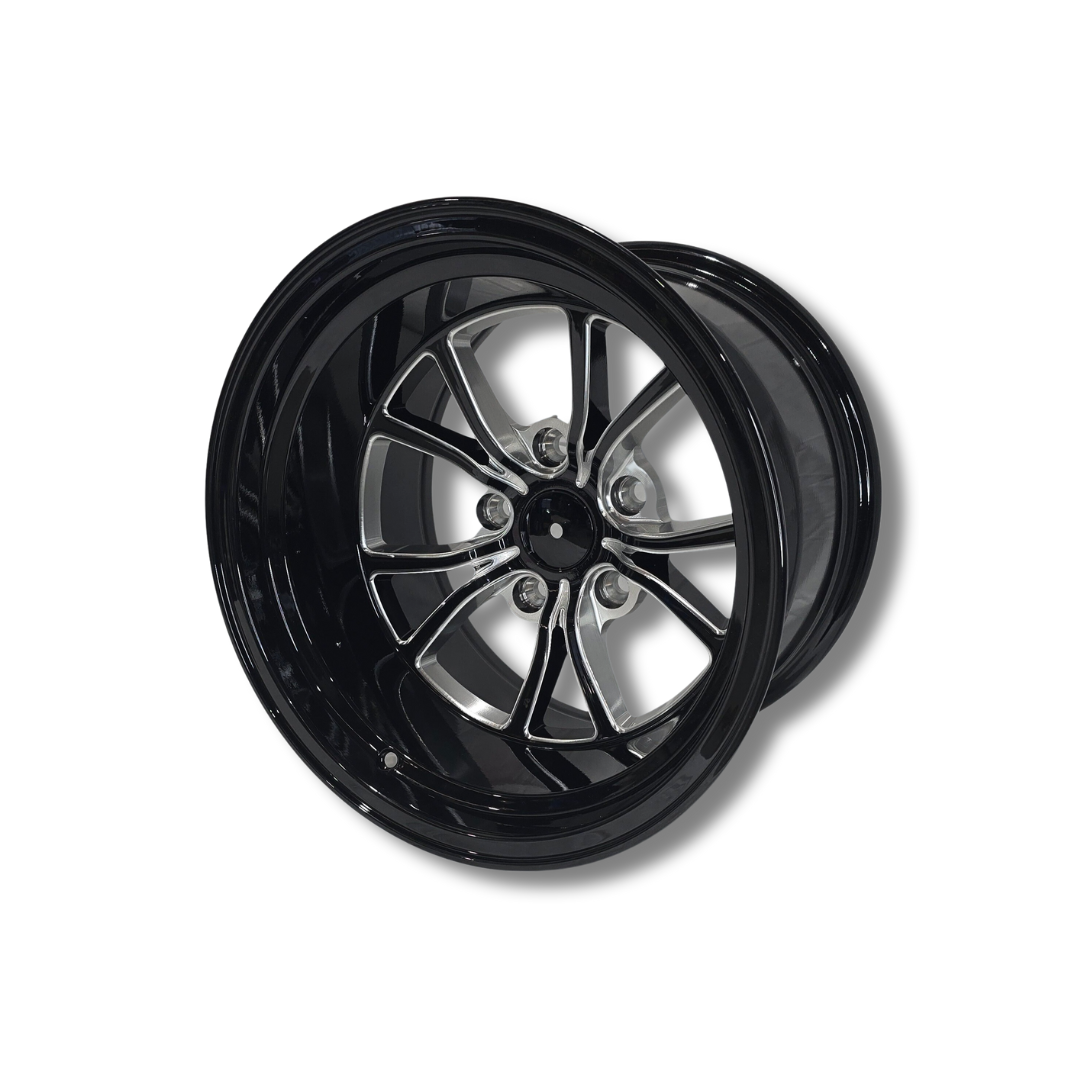 Illicit Race Wheels Black 'Eliminator' Rear Drag Wheels 15"x10" 5x120.65 | 5x4.75"